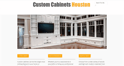 Desktop Screenshot of custom-cabinets-houston.com