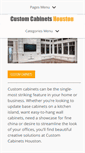 Mobile Screenshot of custom-cabinets-houston.com