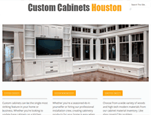 Tablet Screenshot of custom-cabinets-houston.com